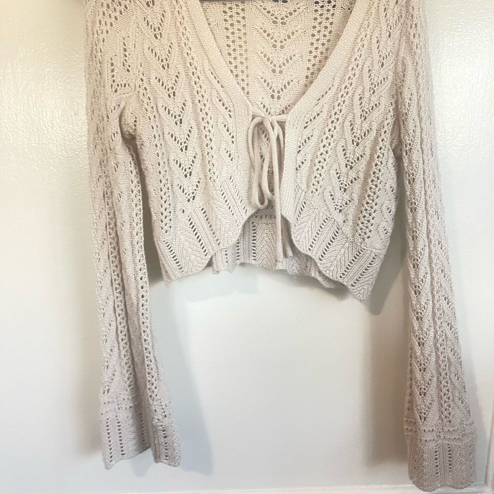 Boho Women's Cream Knit Sweater